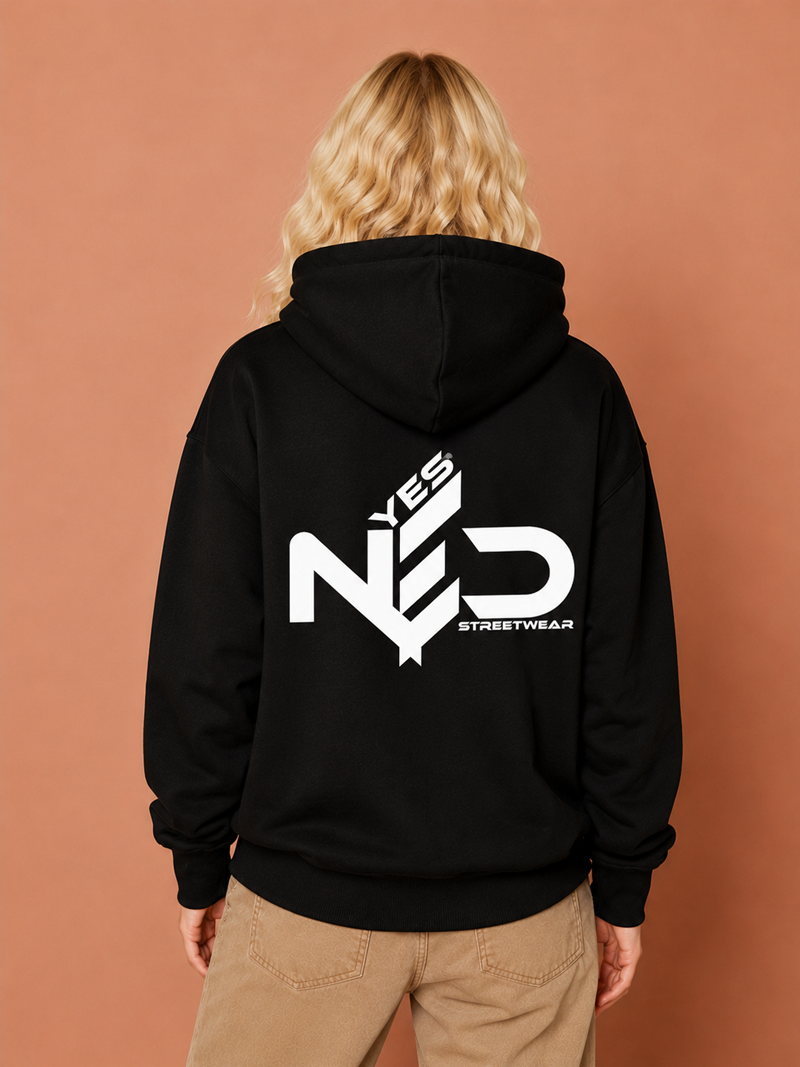 YES NΞD Hoodie black back