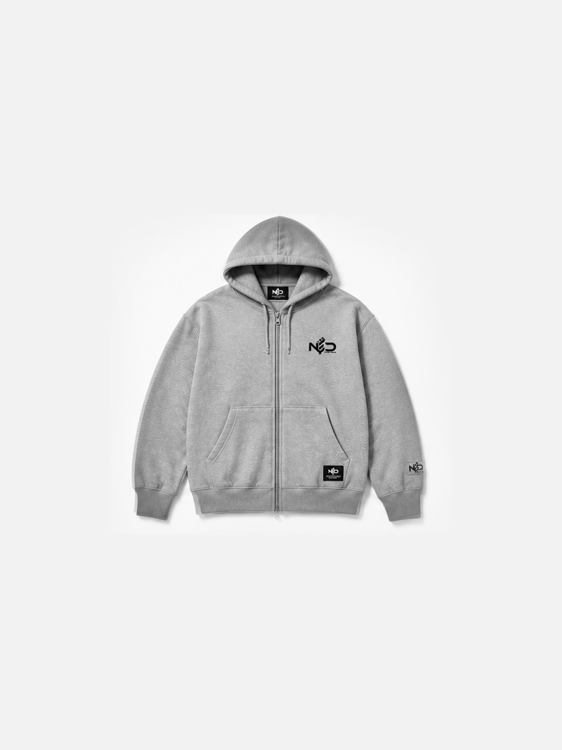 YES NΞD Zip Hoodie - Grey